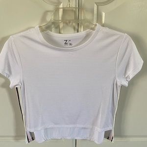 Z by Zella white mesh Shirt Girls Medium